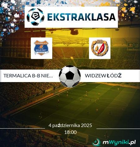 Termalica B-B Nieciecza - Widzew Łódź