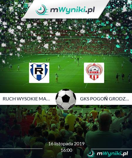 Ruch Wysokie Mazowieckie - GKS Pogoń Grodzisk Maz.